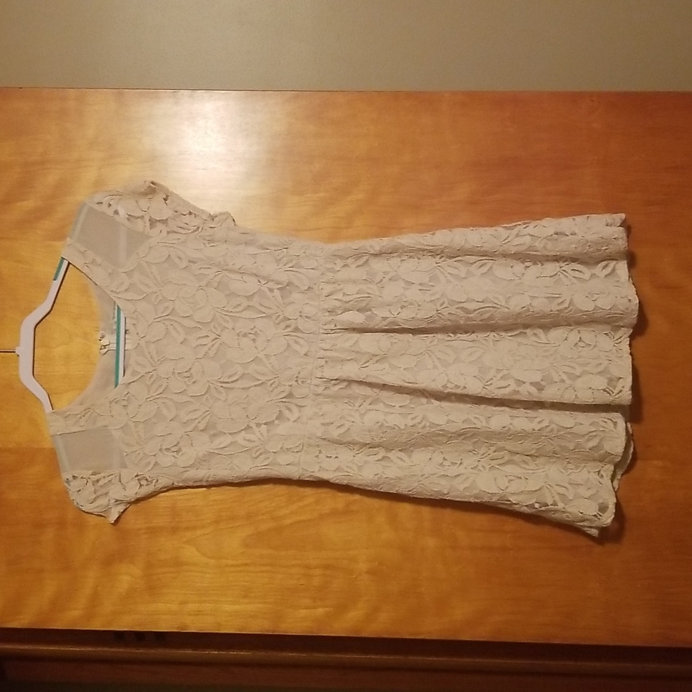 Cream day dress